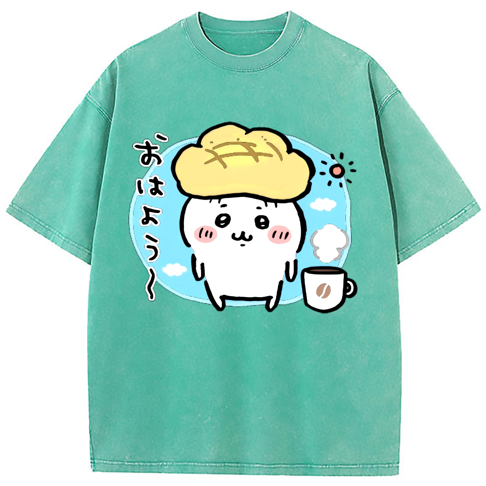 （画像用） ちいかわ ちいかわ Chii-kawa chiikawa 綿100% ヴィンテージ風 半袖Tシャツ（フロントプリント）